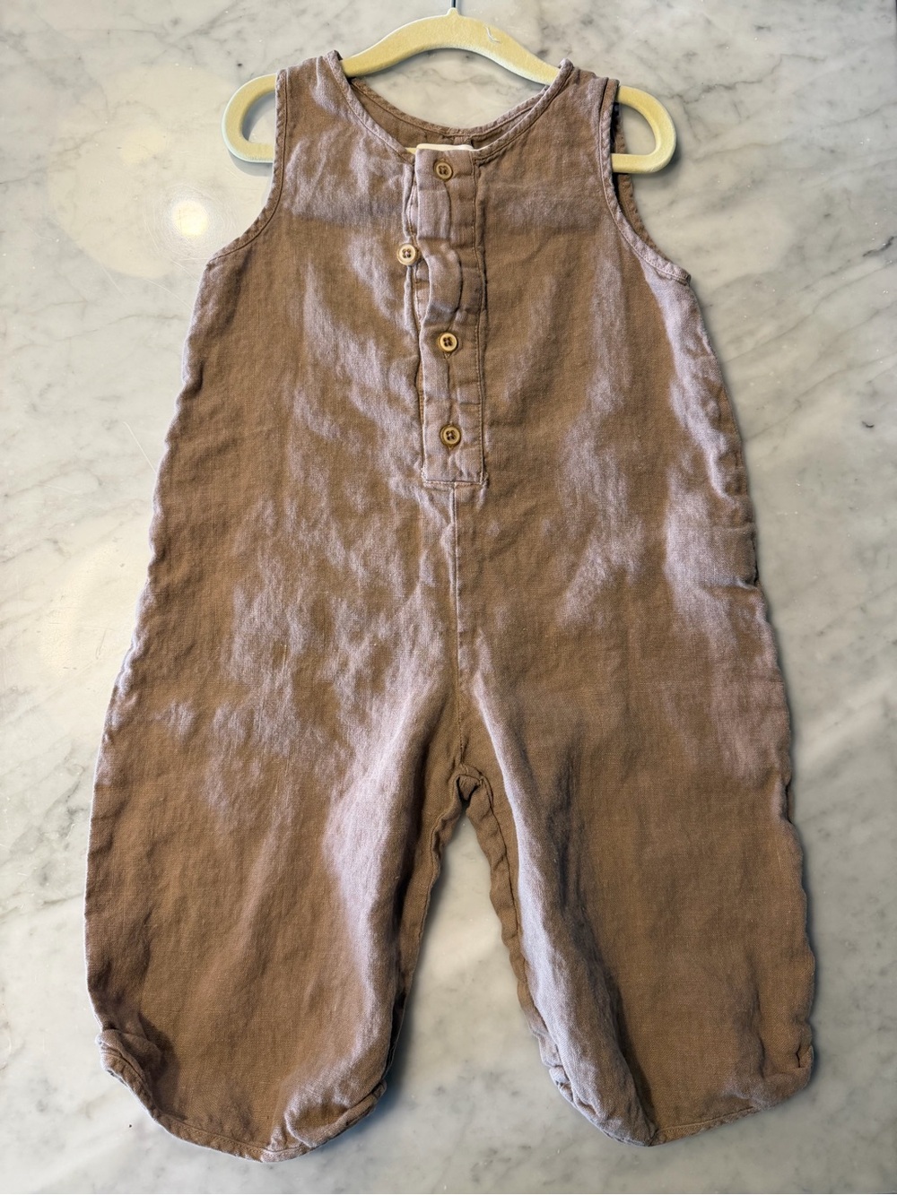 Zara Rustic Brown Sleeveless Romper